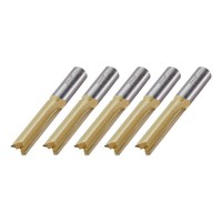 Trend Worktop Router Cutters BR01/5 Pack of 5 D/E 12.7mm Diameter x 50mm 90mm Overall Length 72.73